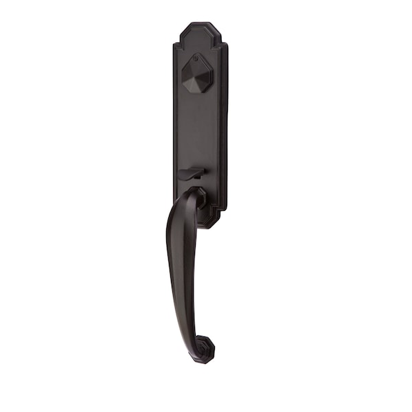 Emtek Flat Black Handleset 3033NAFBLH 3033NAFBLH - main